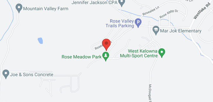 map of 2092 Rose Tree Road